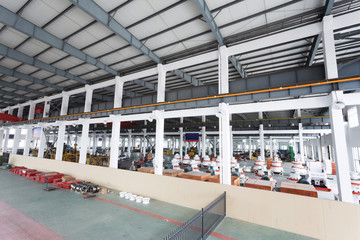 modern mechanism factory interior