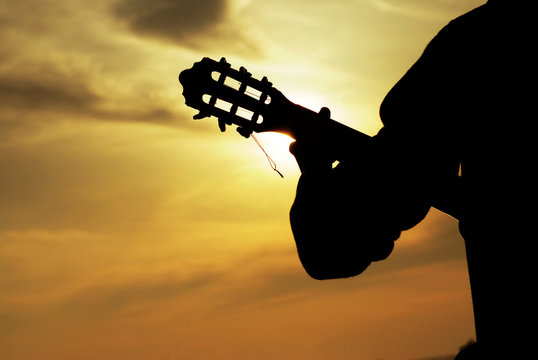 Guitarist Silhouette