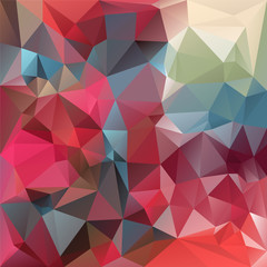 vector polygonal background triangular design in red blue colors