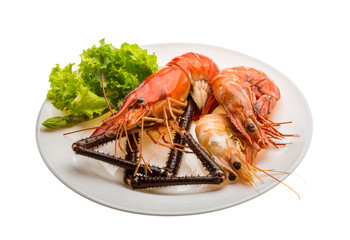 Giant Freshwater Prawn and king prawns