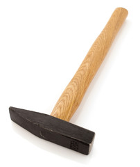 hammer tool on white background