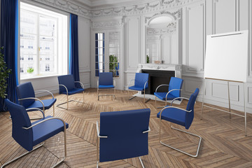 Stuhlkreis in Praxis für Psychotherapie