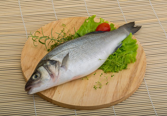 Raw seabass