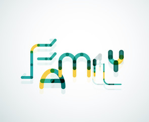 Family word concept