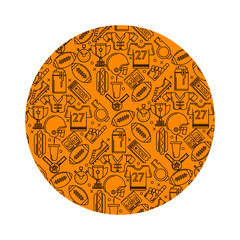 Vector background for American football