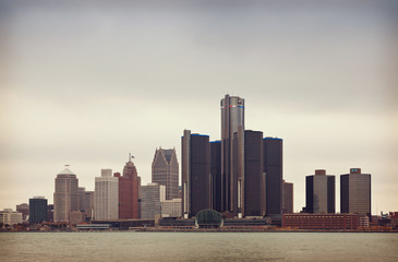 Obraz premium Doomed Darkly Detroit in the Fall