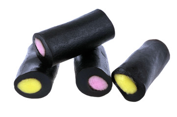 Bonbons à la réglisse et pâte d'amande