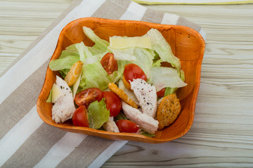 Caesar salad with chicken