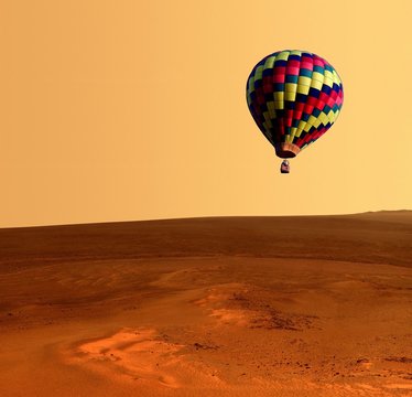 Hot Air Balloon Desert