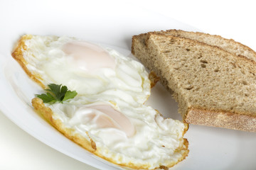 Eggs and bread