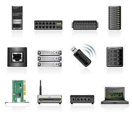 Network hardware icons