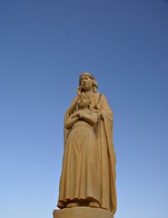 Outdoor statue  in Gozo Island ,Malta