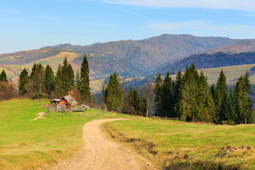 Fototapeta na wymiar autumn mountain landscape, Pieniny, Poland