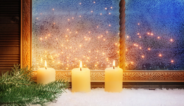3. Advent, Fensterschmuck