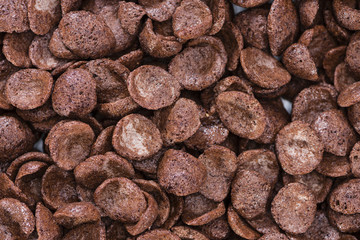 Chocolate cornklakes background