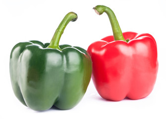 red end green peppers