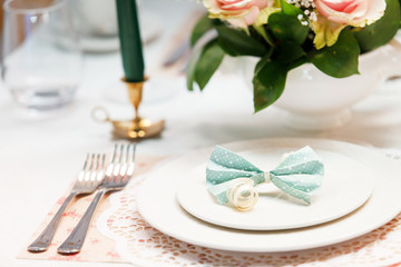 Romantic table setting