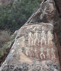 petrographs of Gobustan near Baku