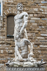 Hercules and Cacus statue "Piazza della Signoria" Florence
