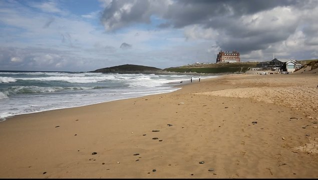 Fistral beach Newquay North Cornwall England UK