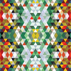 Triangular Mosaic Green Background