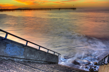 Stairway to the heavenly surf
