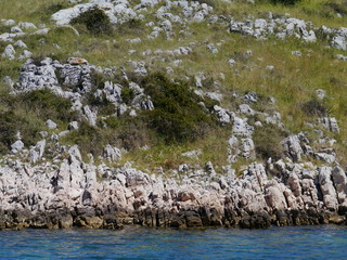 The Kornati islands in the Adriatic sea of Croatia