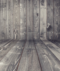 Black wood plank texture for background