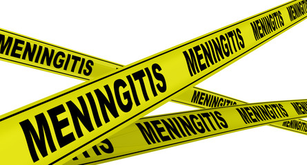 Менингит (meningitis). Желтая оградительная лента