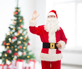 man in costume of santa claus