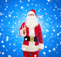 man in costume of santa claus