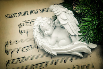 Sleeping angel. Silent Night, Holy Night