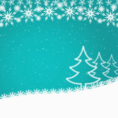 Obraz premium Cyan blue abstract Christmas background