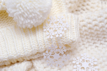 background of swirling light knitted thing