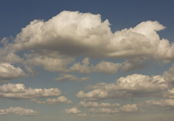 Amazing cloud scape with white clouds 