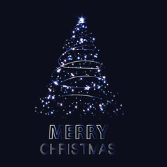 Shining Christmas tree. 