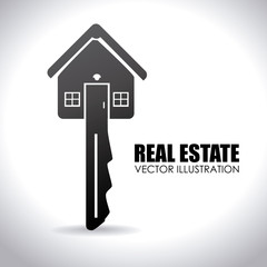 Real estate design over white background vector illustration