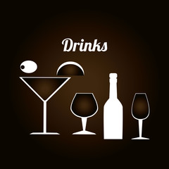 Restaurant design over white background vector illustration