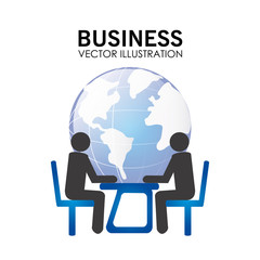 Business design over white background vector illustration