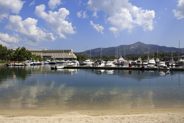 Marina in Porto Carras Meliton.