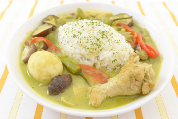美味しそうなグリーンカレー