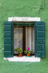 Fototapeta na wymiar Window from Burano