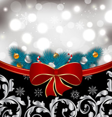 Christmas traditional background with decoration