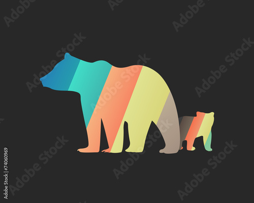 "Bear & Cub" Stock image and royalty-free vector files on Fotolia.com