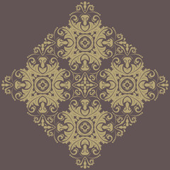 Floral Seamless  Pattern. Orient Abstract Background