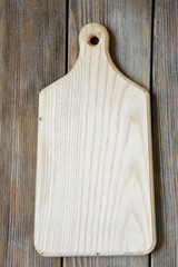 Fototapeta premium cutting boards on wooden background
