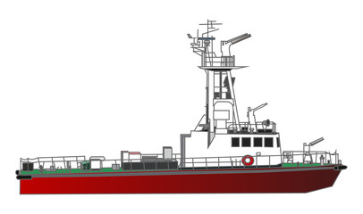 Obraz premium 消防艇