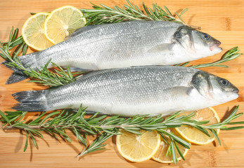 seabass with lemon and rosemary