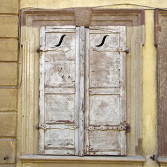 vintage home window, Bamberg, Germany