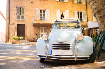 Typical French car at a square